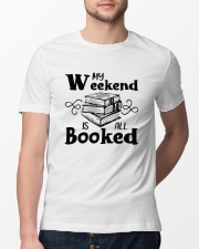 My Weekend Is All Booked Funny Reading Book Lover Classic T-Shirt lifestyle-mens-crewneck-front-13