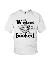 My Weekend Is All Booked Funny Reading Book Lover Youth T-Shirt thumbnail