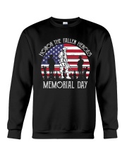 Honor the fallen heroes memorial day US Flag Crewneck Sweatshirt thumbnail