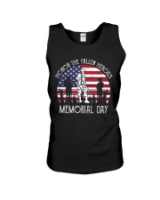 Honor the fallen heroes memorial day US Flag Unisex Tank thumbnail
