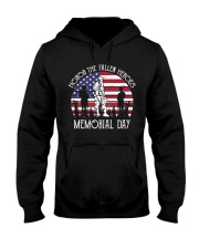 Honor the fallen heroes memorial day US Flag Hooded Sweatshirt thumbnail