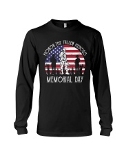 Honor the fallen heroes memorial day US Flag Long Sleeve Tee thumbnail