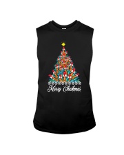 Merry Chickmas Chicken Christmas tree funny X-mas Sleeveless Tee thumbnail