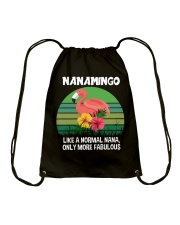 Nanamingo nana flamingo funny definition Drawstring Bag thumbnail