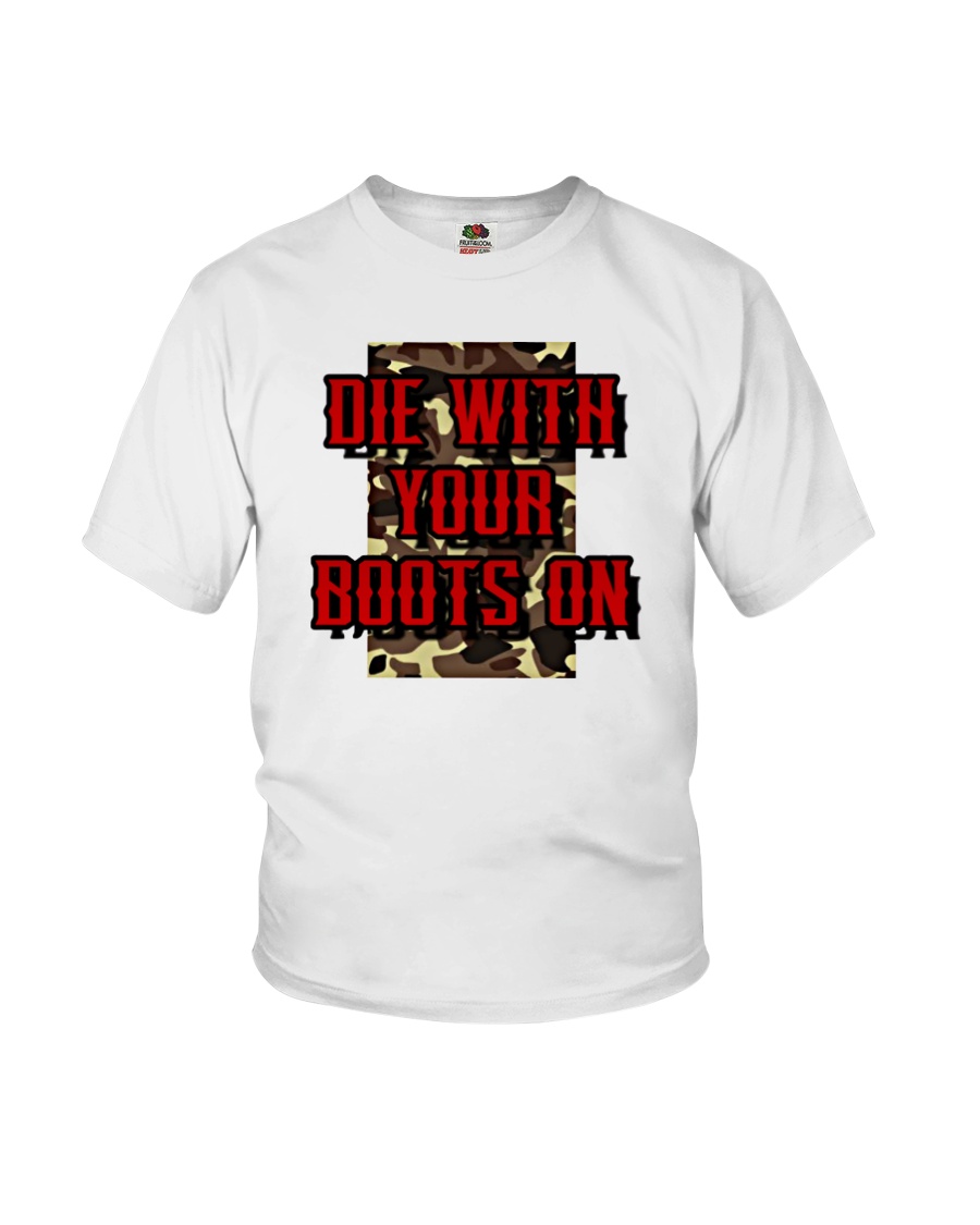 Die With Your Boots On Youth T-Shirt