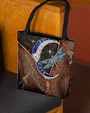 Dragonfly Leather Pattern Print All-over Tote aos-all-over-tote-lifestyle-front-02