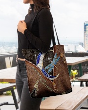 Dragonfly Leather Pattern Print All-over Tote aos-all-over-tote-lifestyle-front-04
