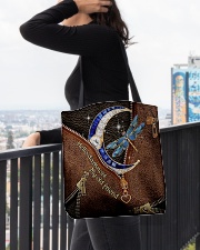 Dragonfly Leather Pattern Print All-over Tote aos-all-over-tote-lifestyle-front-05