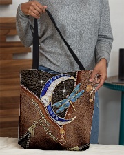 Dragonfly Leather Pattern Print All-over Tote aos-all-over-tote-lifestyle-front-10