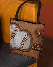 Baseball Leather Pattern Print All-over Tote aos-all-over-tote-lifestyle-front-02