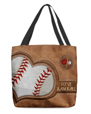 Baseball Leather Pattern Print All-over Tote front
