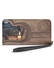Personalized Cat Women's Clutch Purse Horizontal front