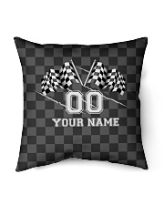 JK PERSONALIZED RACING TWO CROSSED CHECKERED FLAGS Indoor Pillow tile