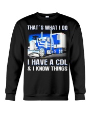 That's What I Do I Have A CDL Crewneck Sweatshirt tile