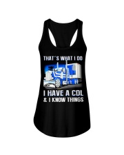 That's What I Do I Have A CDL Ladies Flowy Tank tile