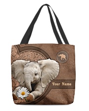 Personalized Elephant V2 All-over Tote front