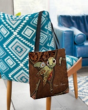 Personalized Turtle Leather Pattern Printed All-over Tote aos-all-over-tote-lifestyle-front-01