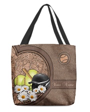 PERSONALIZED SOFTBALL All-over Tote front