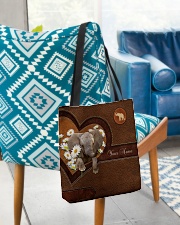 Personalize Elephant Leather Daisy All-over Tote aos-all-over-tote-lifestyle-front-01