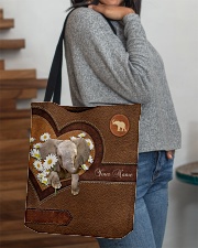 Personalize Elephant Leather Daisy All-over Tote aos-all-over-tote-lifestyle-front-09
