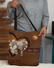 Personalize Elephant Leather Daisy All-over Tote aos-all-over-tote-lifestyle-front-10