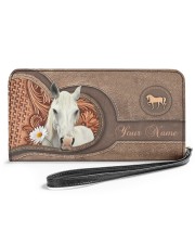 Personalized Horse V7 Women's Clutch Purse Horizontal front