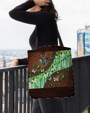 Butterfly leather pattern All-over Tote aos-all-over-tote-lifestyle-front-05