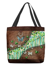 Butterfly leather pattern All-over Tote front