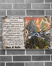 Custom Name Buck And Doe Animal Hunting 17x11 Poster poster-landscape-17x11-lifestyle-18