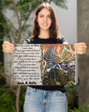 Custom Name Buck And Doe Animal Hunting 17x11 Poster poster-landscape-17x11-lifestyle-19