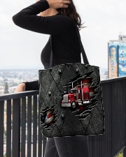 TRUCKER US FLAG PATTERN PRINTED All-over Tote aos-all-over-tote-lifestyle-front-05