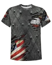 TRUCKER US FLAG PATTERN PRINTED Men's AOP T-Shirt tile