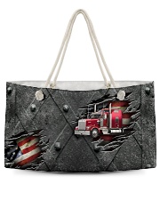 TRUCKER US FLAG PATTERN PRINTED Weekender Tote tile