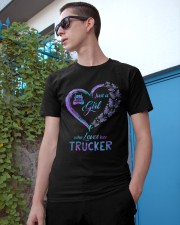 Trucker Just A Girl Classic T-Shirt apparel-classic-tshirt-lifestyle-17