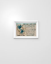 Personalized Sea Turtle The Day I Met You 17x11 Poster poster-landscape-17x11-lifestyle-02