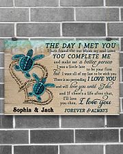 Personalized Sea Turtle The Day I Met You 17x11 Poster poster-landscape-17x11-lifestyle-18