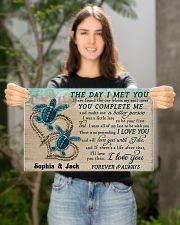 Personalized Sea Turtle The Day I Met You 17x11 Poster poster-landscape-17x11-lifestyle-19