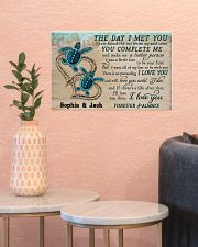 Personalized Sea Turtle The Day I Met You 17x11 Poster poster-landscape-17x11-lifestyle-21