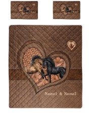 PERSONALIZED HORSE V1 Quilt Bed Set tile