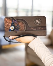 Personalized Kinga'S Horse Women's Clutch Purse Horizontal aos-women-clutch-purse-lifestyle-front-23