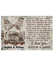Personalized Truck The Day I Met You 17x11 Poster front