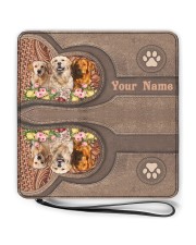 Personalized Golden Retriever Women's Clutch Purse Horizontal full