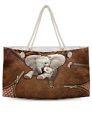 JK PERSONALIZED ELEPHANT PRINT PATTERN Weekender Tote tile