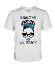 Salty Lil' Beach V-Neck T-Shirt tile