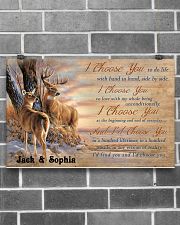 Custom name hunting buck and doe I choose you 17x11 Poster poster-landscape-17x11-lifestyle-18