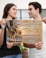 Custom name hunting buck and doe I choose you 17x11 Poster poster-landscape-17x11-lifestyle-20