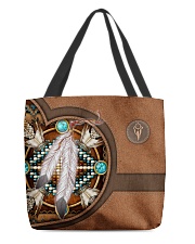 NATIVE BROWN BLUE PATTERN ALL SEASON All-over Tote front