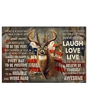 Deer Hunting Today Is A Good Day 17x11 Poster front