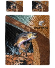 FISHING - PERSONALIZED NAME TAD 128 Quilt Bed Set tile