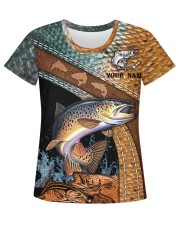 FISHING - PERSONALIZED NAME TAD 128 Women's AOP T-Shirt tile